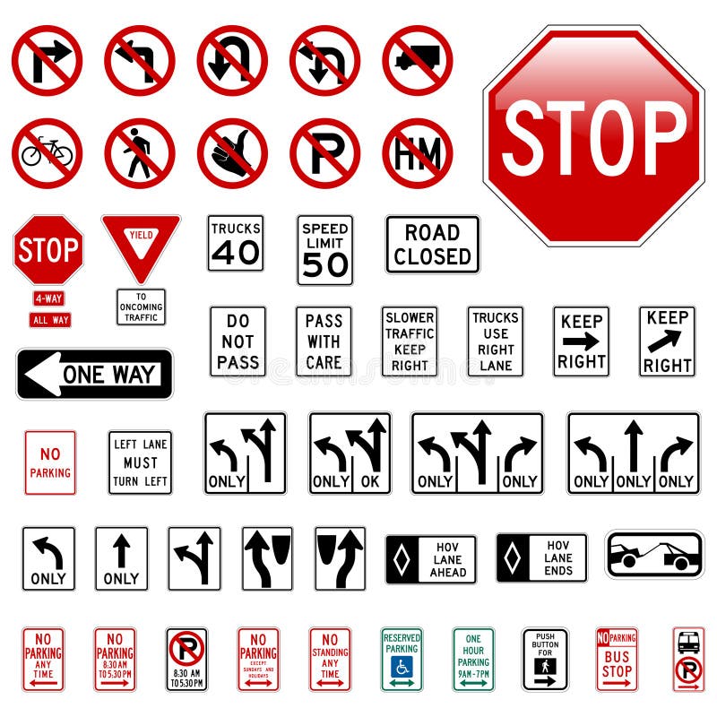 Road Signs vector illustration Road Signs vector illustration