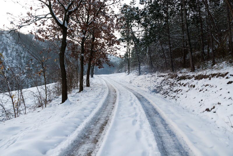 Road with snow