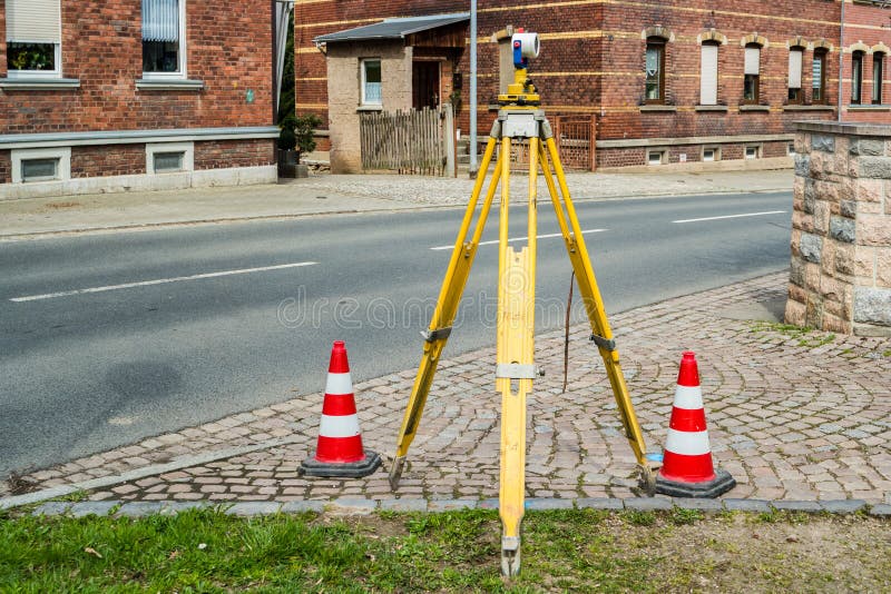 Road surveying geo stock photo. Image of geodacurren 193384592