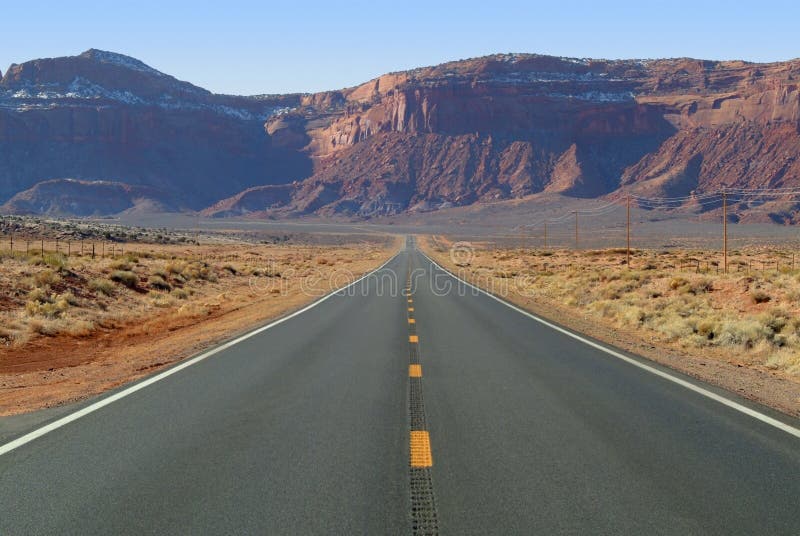 Road Thru Mountains of Northern Arizona Stock Image Image of monument