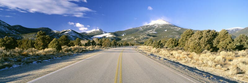 Road To Great Basin National Park stock photography Road To Great Basin National Park stock photography