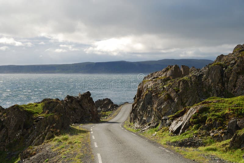 Road to Hamningberg in summer.