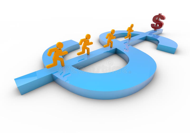 Road to prosperity stock illustration. Illustration of creativity