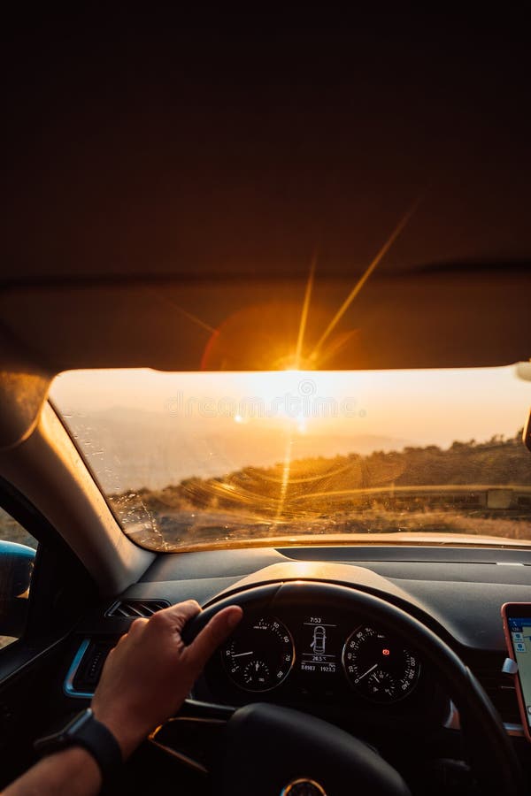 The Road To Success - a Driver Traveling on a Road Stock Image - Image ...