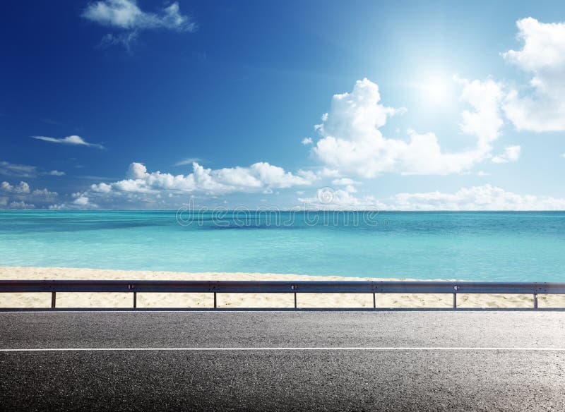 Coastal Highway Road in Motion Stock Photo Image of highway, receding