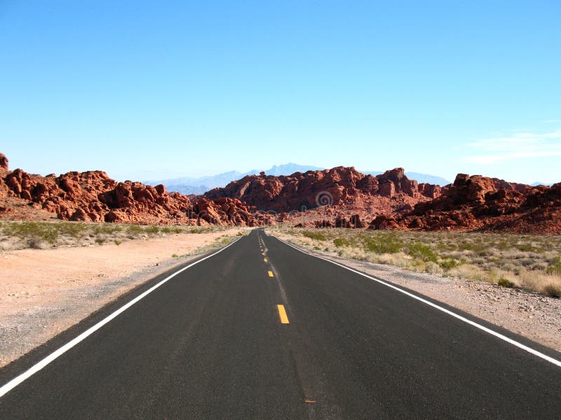 Road in Valley of Fire Nevada