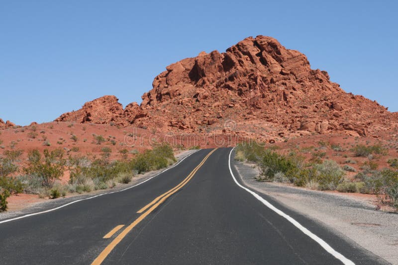 Road in Valley of Fire, Nevada