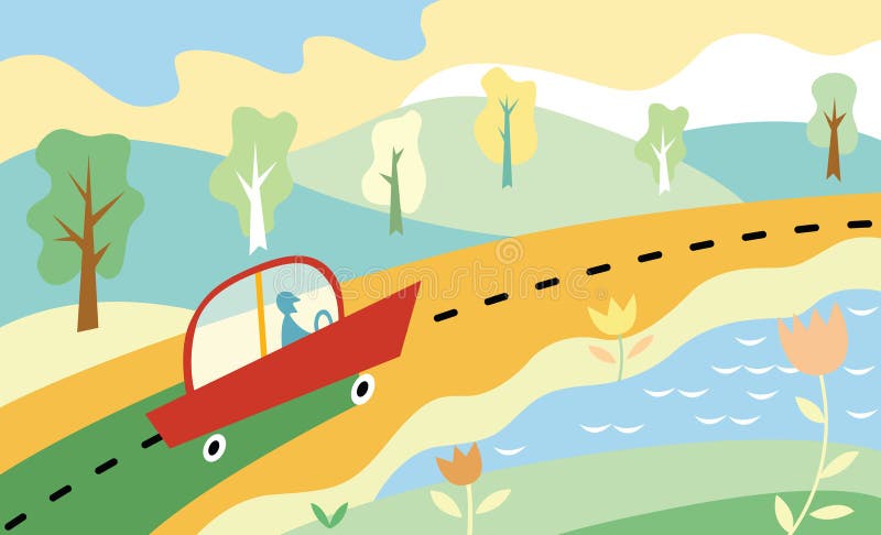 Road. vector illustration