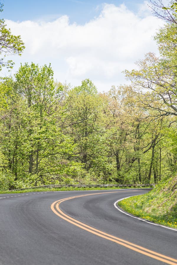 Road View in Mountains in Virginia Stock Image Image of mountain