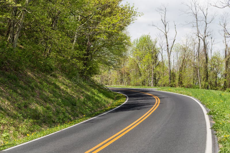 Road View in Mountains in Virginia Stock Photo Image of virginia