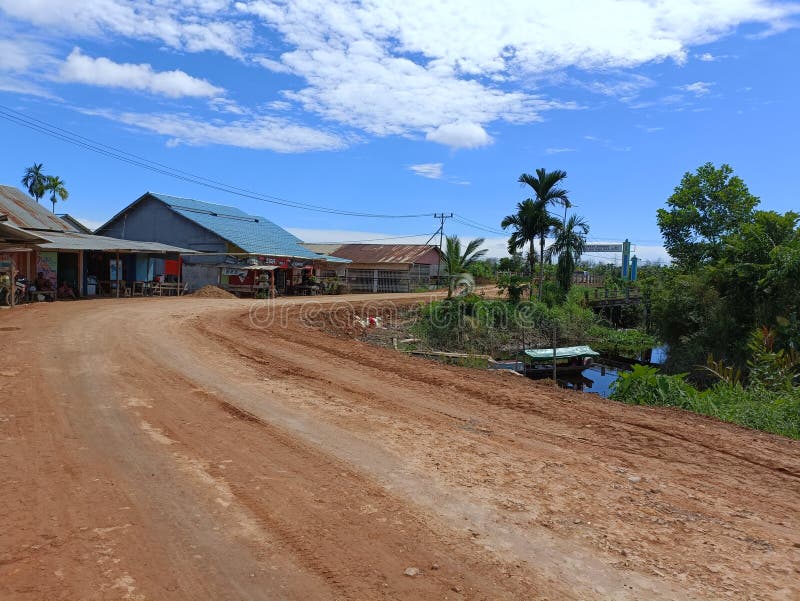 Road in the Village that are Still Not Paved Stock Image Image of