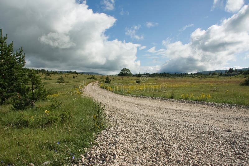 Road through the walley