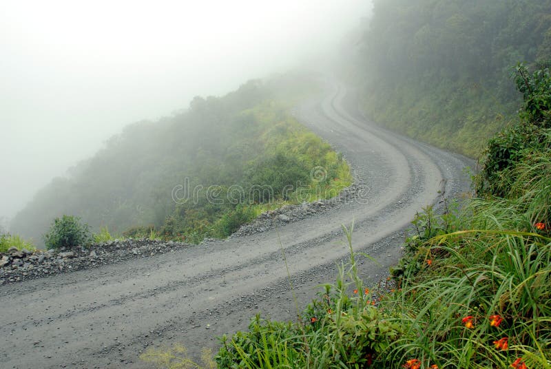 Road in Yungas, Bolivia