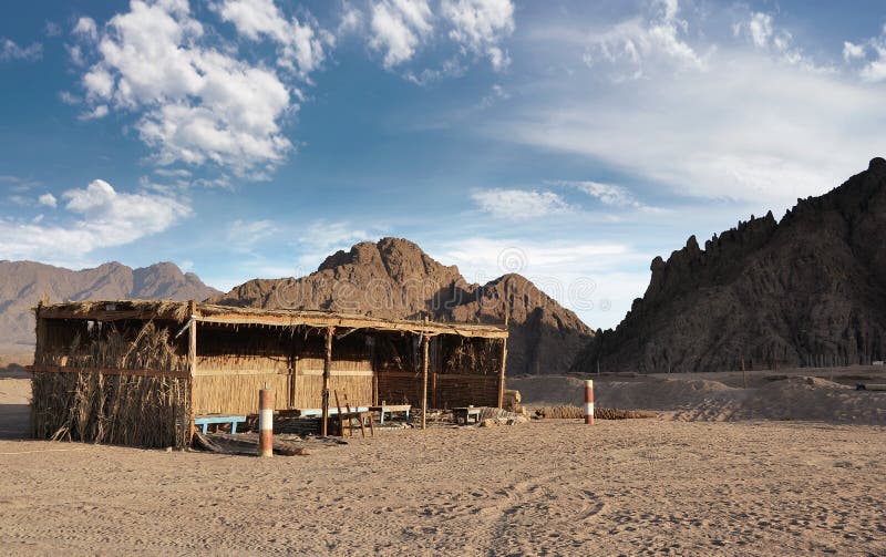 Roadside Bedouin cafe. Egypt