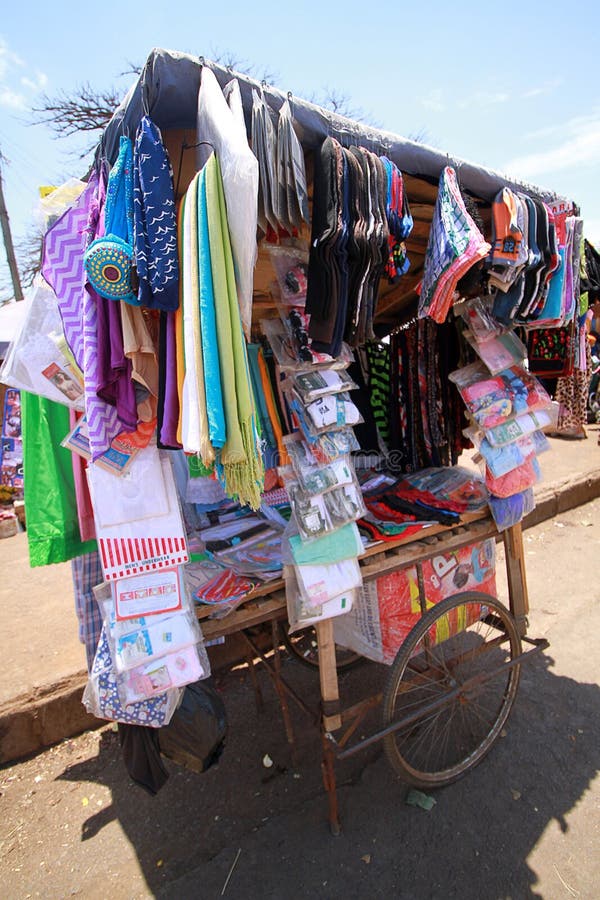 A roadside makeshift stall along the streets of Accra, Ghana stock photos A roadside makeshift stall along the streets of Accra, Ghana stock photos