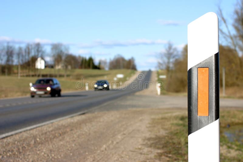 Roadside warning sign stock photo. Image of roadside 13278722