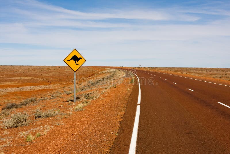 Roadsign australiano fotos de stock Roadsign australiano fotos de stock