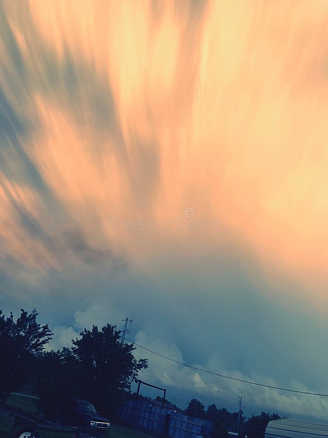 Roaring Clouds Over Desert Wilderness Stock Photo Image of roaring