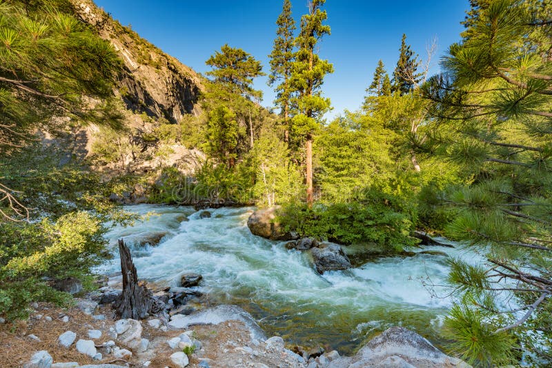 Roaring River Falls, Kings Canyon National Park royalty free stock image Roaring River Falls, Kings Canyon National Park royalty free stock image