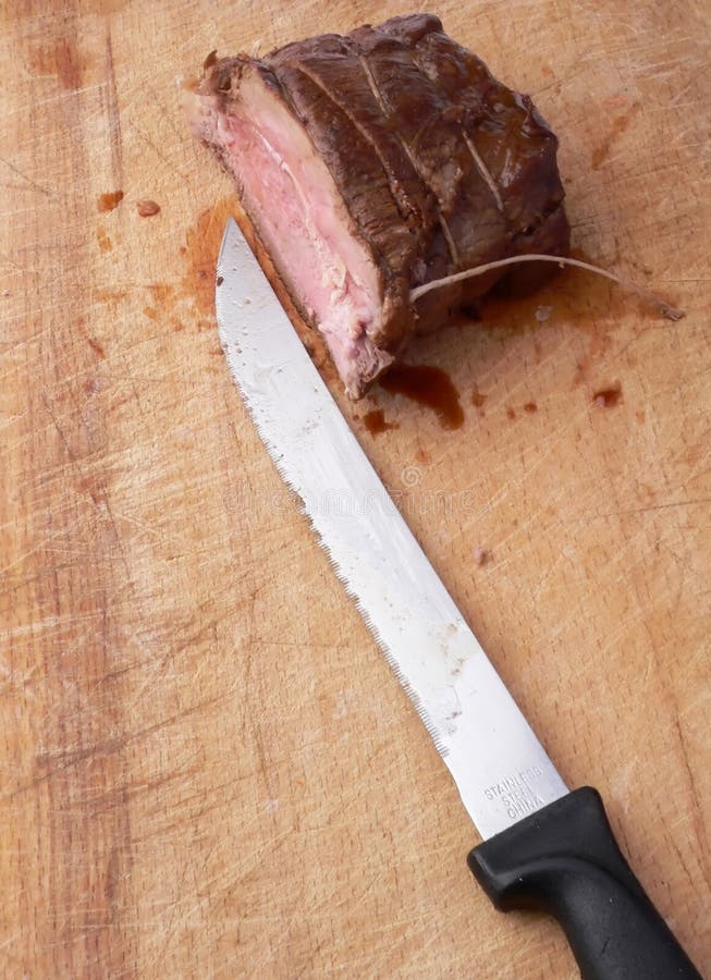 Roast beef stock photo. Image of food, beef, shot, close 1679722