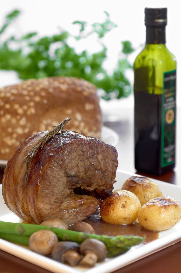 Roast beef stock photo. Image of chop, beef, fresh, butchery 19720362