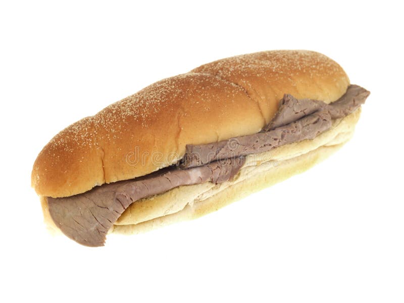 Roast Beef Bread Roll Royalty Free Stock Photo Image 24491435
