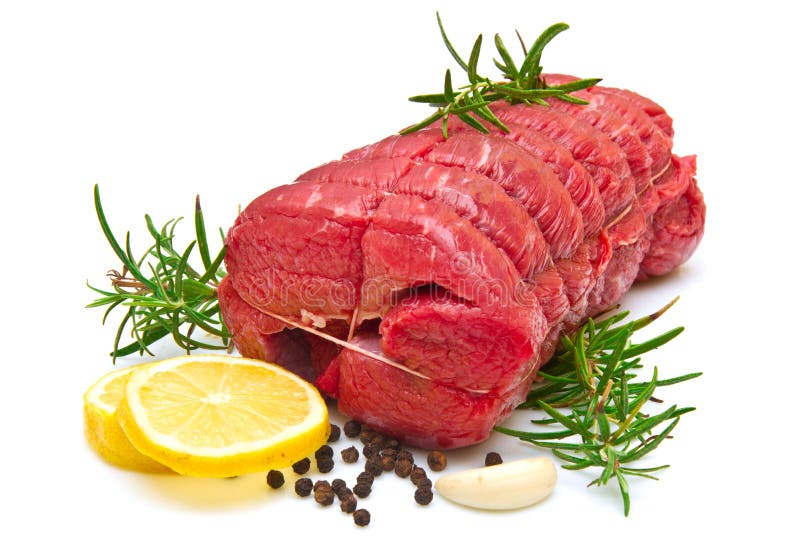 Roast of Beef with Rosemary on White Stock Photo Image of healthy