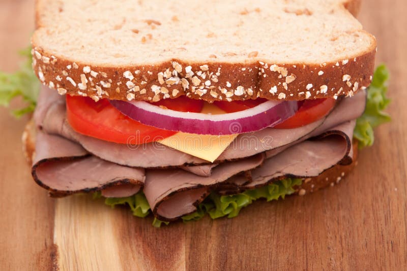 Roast beef sandwich stock image. Image of sandwich, food 11793315