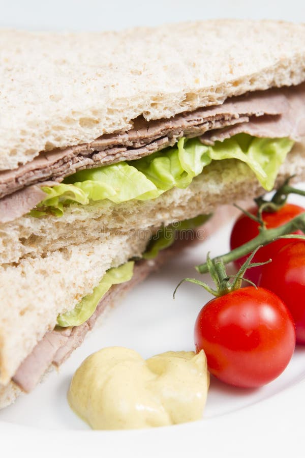 Roast beef sandwich stock photo. Image of carbohydrate 74646686
