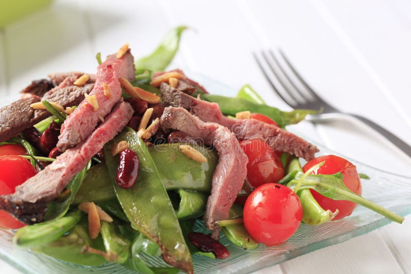 Roast Beef with Vegetable Garnish Stock Image Image of roast, loin