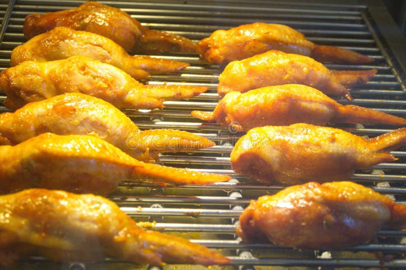 Roast chicken wings stock image. Image of grillades, barbecue 79778219
