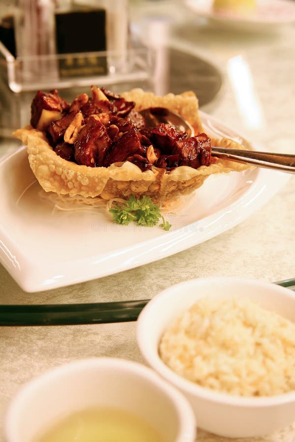 Roast Duck in Black Pepper Sauce Stock Image Image of rice, pepper