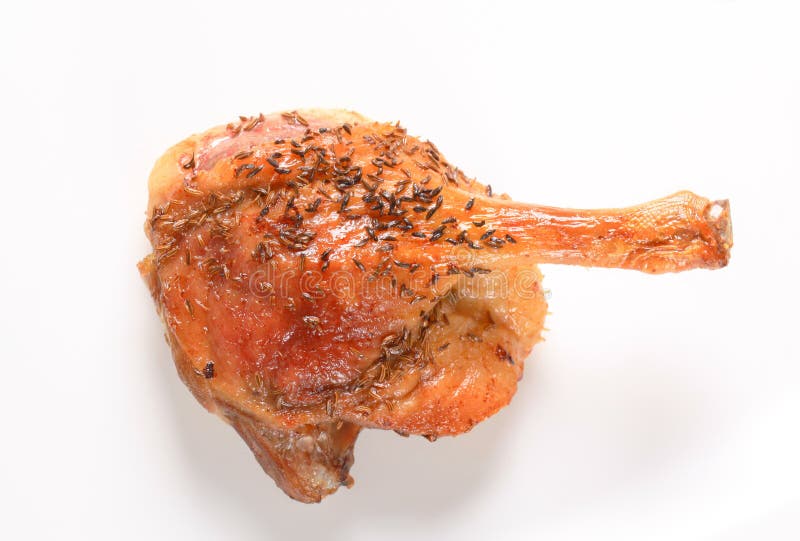 Roast duck leg stock image. Image of cooked, poultry 31213483