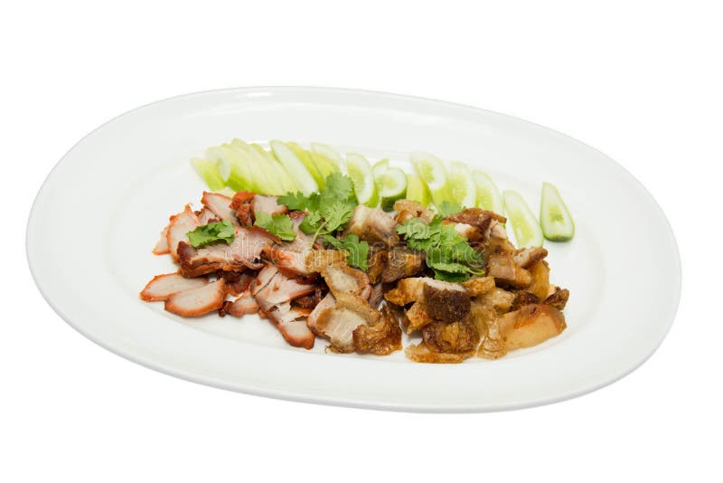 Roast Loin of Pork with Crispy Crackling. Stock Photo Image of dinner