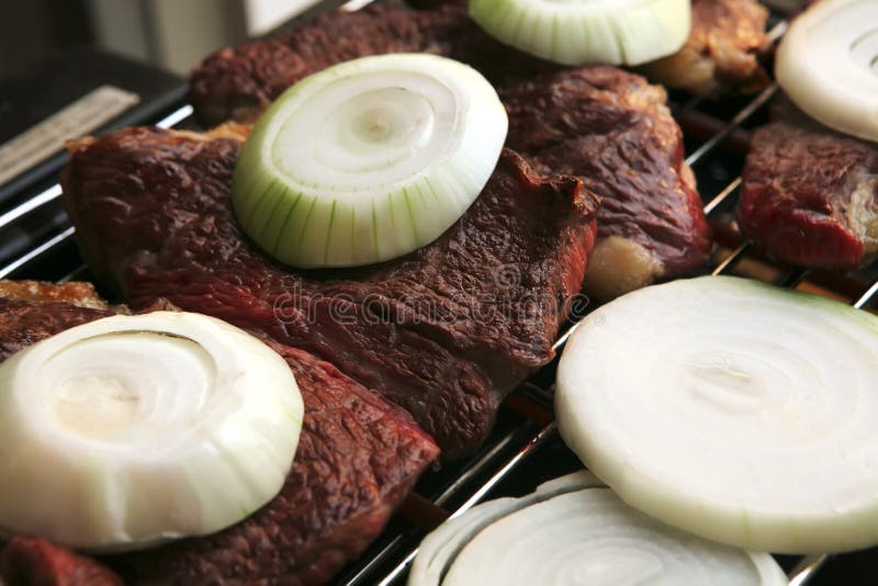 Roast Meat on Electrical Roaster Stock Photo Image of delicatessen