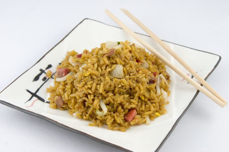 Roast Pork Fried Rice stock image. Image of fried, meal 13545729