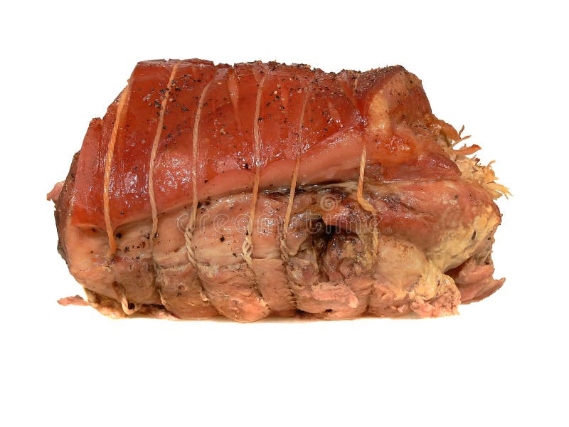 Roast pork joint stock image. Image of organic, christmas 13953575