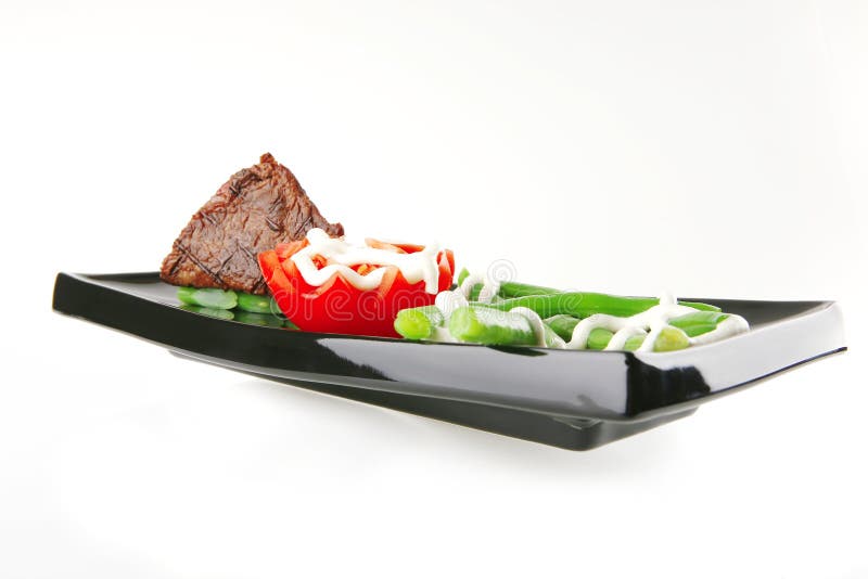 Roast Veal Fillet on a Plate Stock Image Image of closeup, rosemary