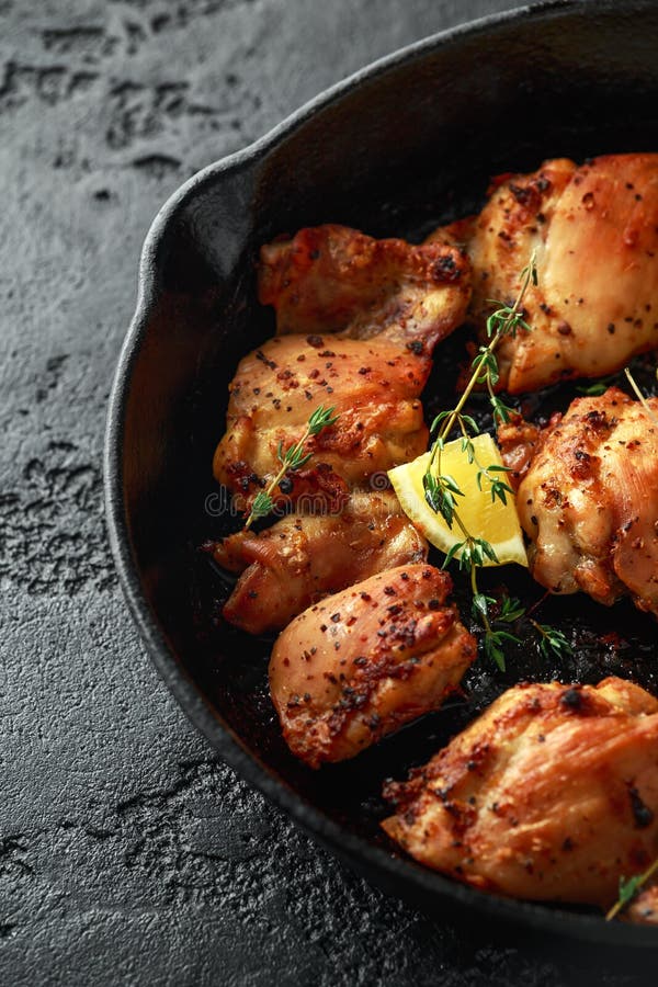 Roasted Boneless Skinless Chicken Thighs with Rice and Green Vegetables