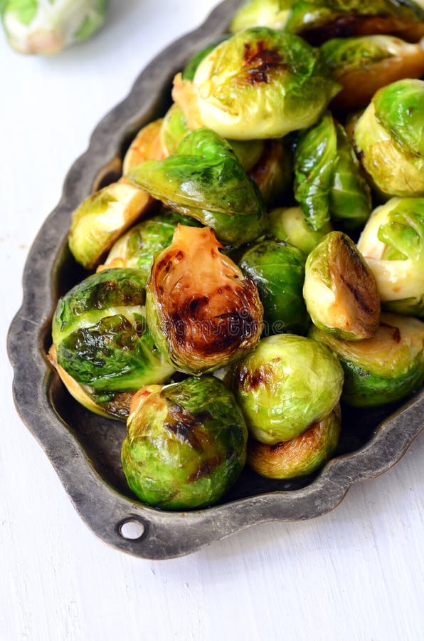 Roasted Brussel Sprouts stock photo. Image of grilled 62974358