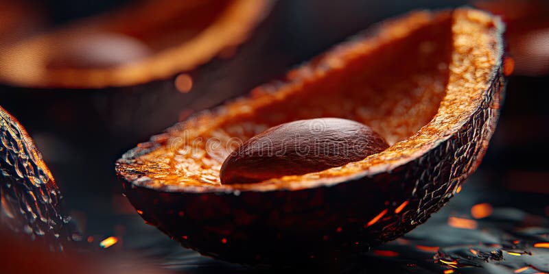 Roasted Cacao Beans A CloseUp Look at the Delicious Origin of Chocolate stock illustration