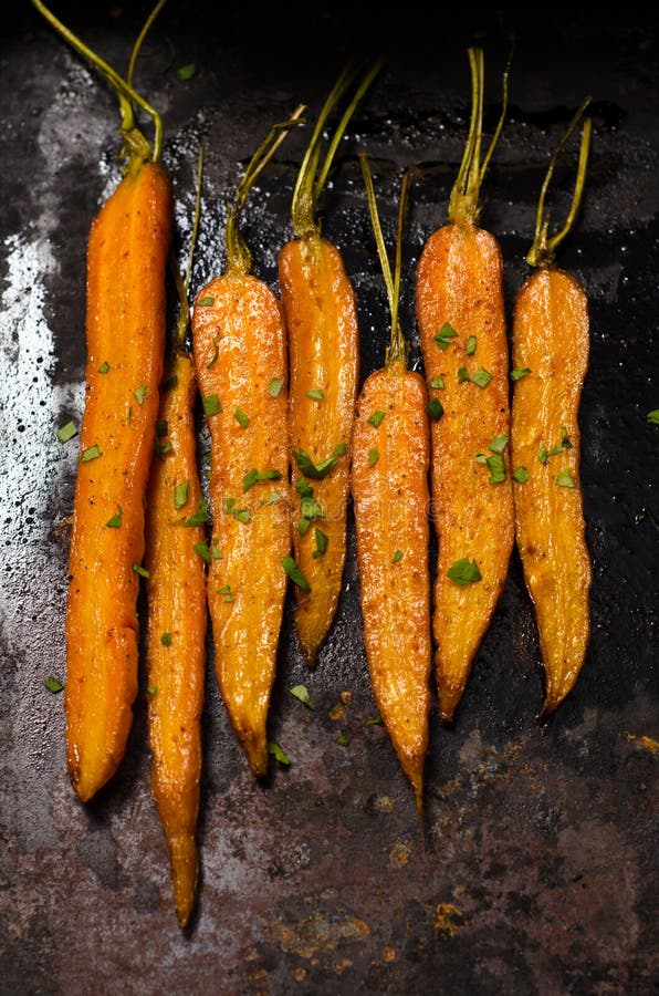 Roasted carrots stock photo. Image of frying, oven, carrots 62384514