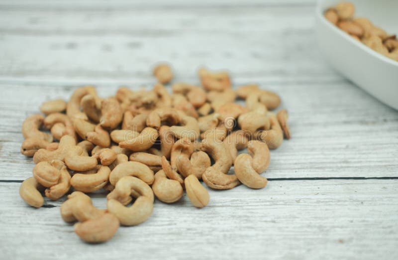 Roasted cashew nuts stock photo. Image of dried, collection 265215156