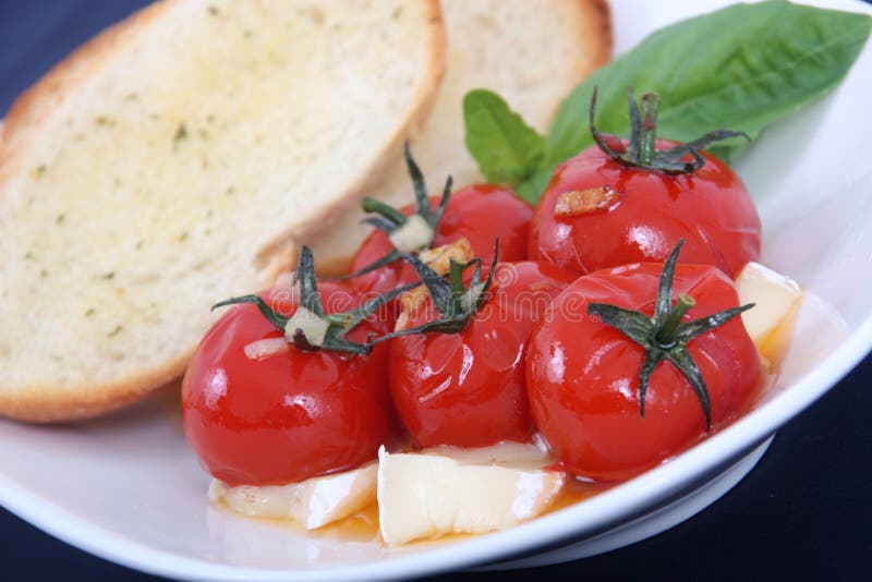 Roasted Cherry Tomato Antipasto Stock Photo Image of appetizer, food