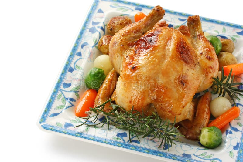 Roasted Chicken stock image. Image of dish, grilled, white 21994841