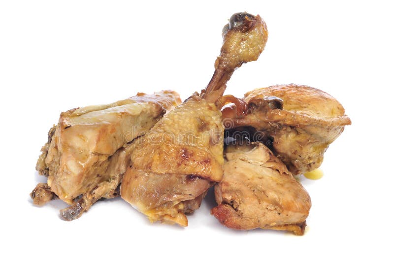 Roasted chicken stock image. Image of lunch, eating, spain 25127623