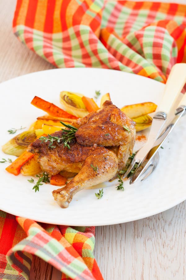 Roasted Chicken stock photo. Image of garlic, delicious 28929780