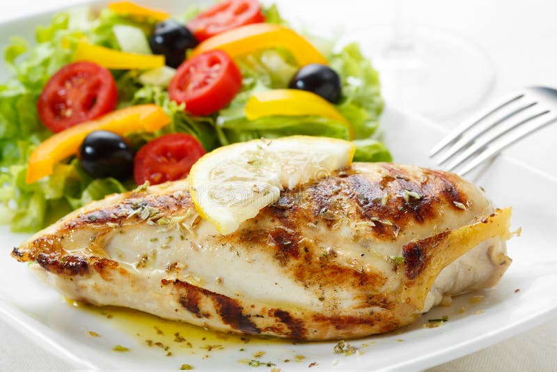 Grilled chicken breast stock photo. Image of dieting 20591300