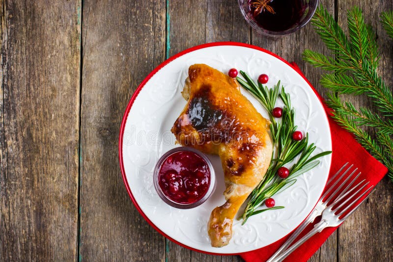 679 Roasted Chicken Cranberry Sauce Christmas Dinner Photos Free Royalty Free Stock Photos From Dreamstime