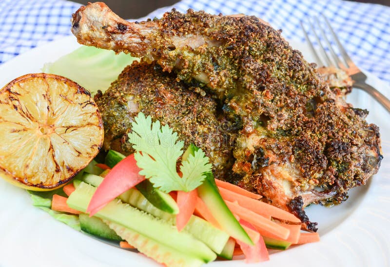 Roasted Chicken With Quinoa Crust